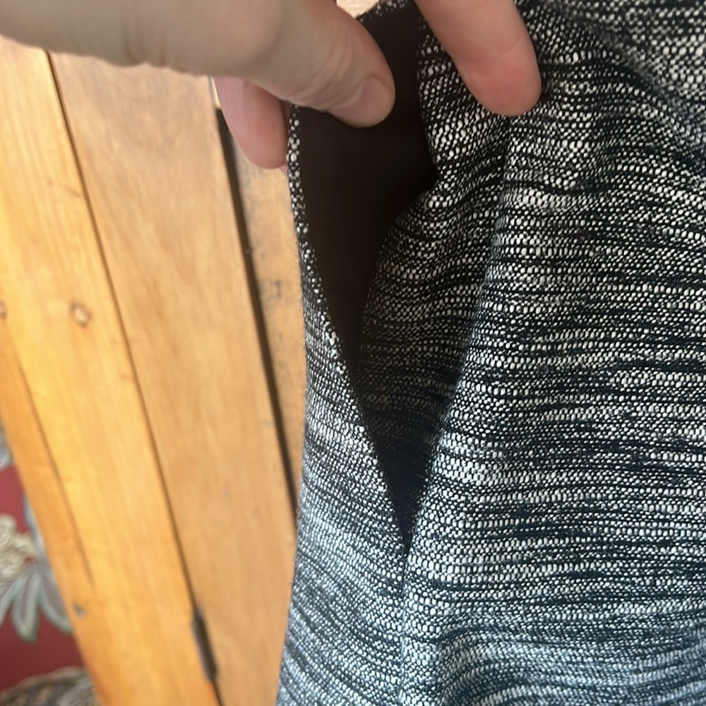 Madewell Tweed Dress with Leather Collar Size 2 - Picture 10 of 10